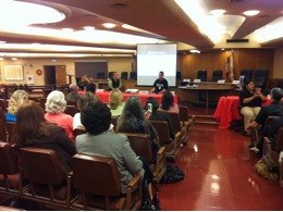 Photo of disability history being taught in the classroom.